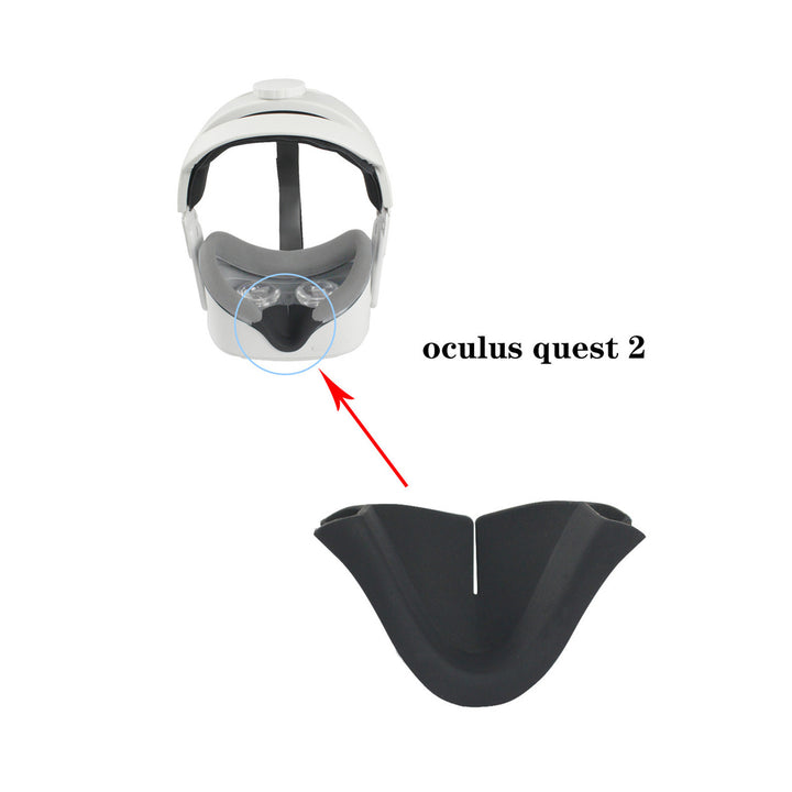 Anti-Leakage Nose Pad For Oculus Quest 2 VR Headset Light-blocking Silicone Cover Nose Pads For Quest2 VR Glasses Image 6