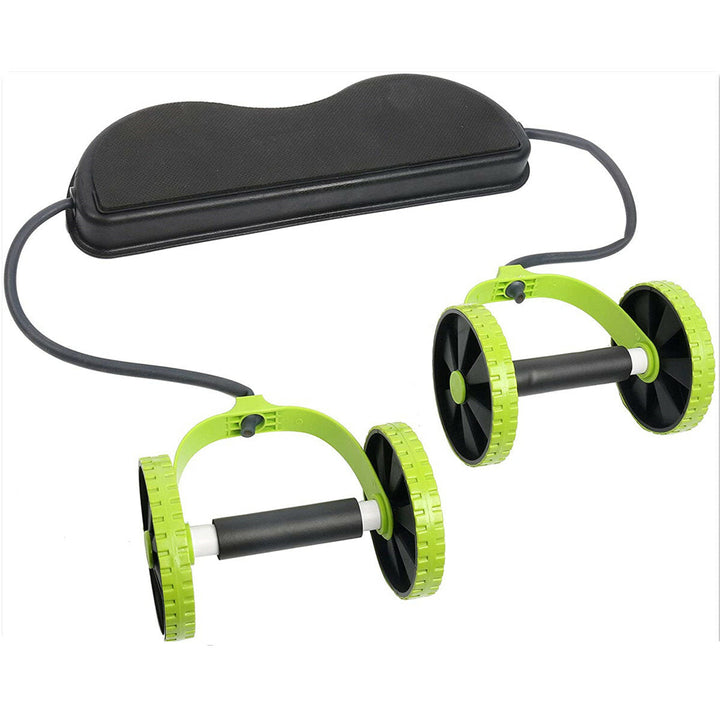 Abs Exercise Wheels Roller Stretch Elastic Abdominal Pull Rope Abdominal Muscle Trainer Home Fitness Equipment Image 4