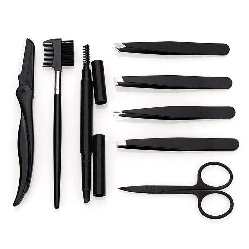 8Pcs Eyebrow Trimmer Trimming Tools Kit Cutter Image 1