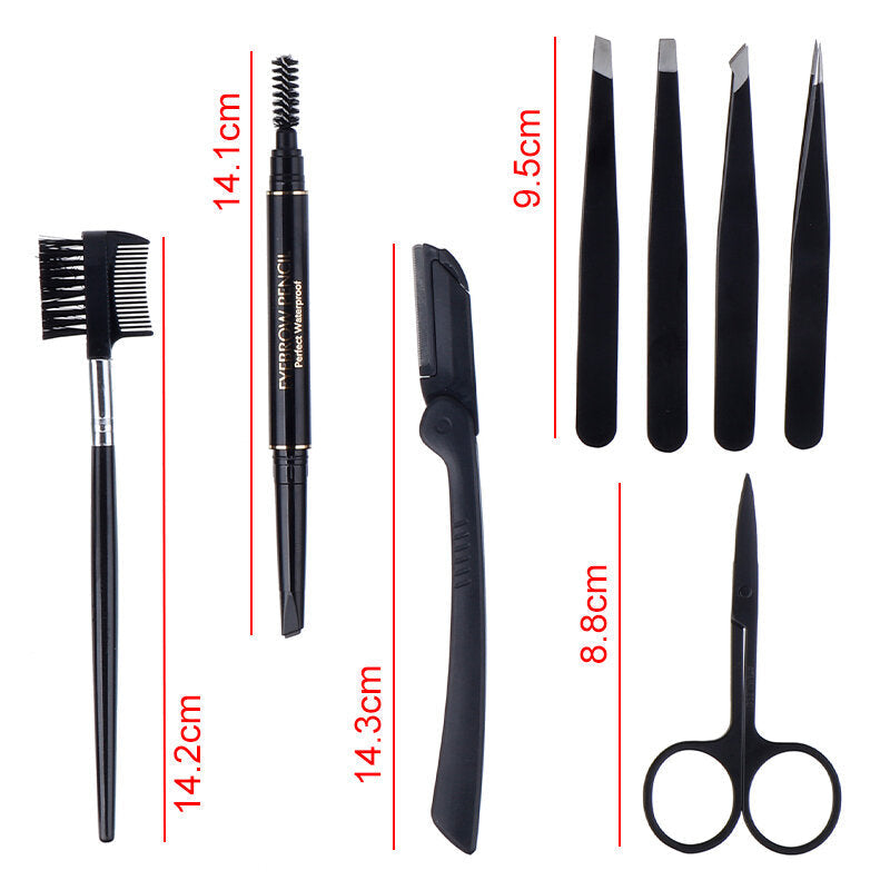 8Pcs Eyebrow Trimmer Trimming Tools Kit Cutter Image 4