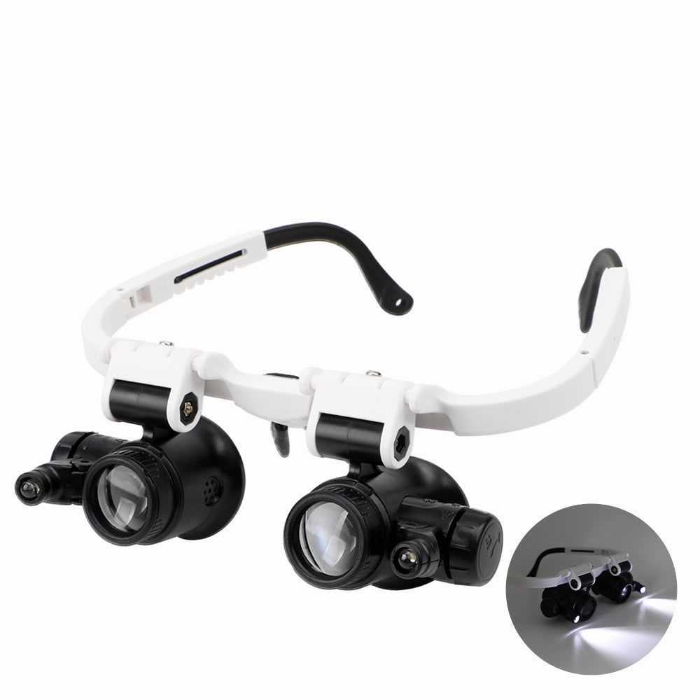 8X,15X,23X Mini Foldable Magnifier With LED Light Stand Optical Instruments Image 2