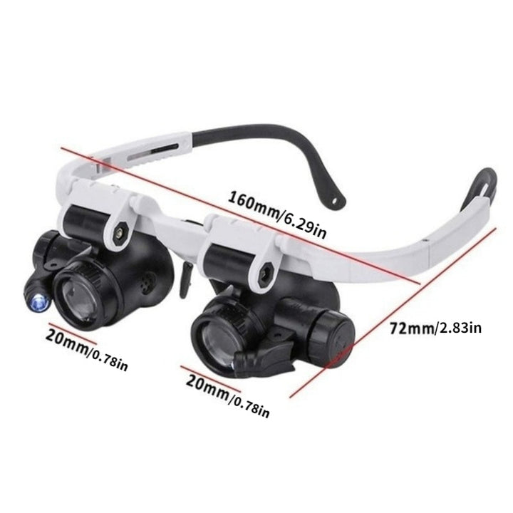 8X/15X/23X Mini Foldable Magnifier With LED Light Stand Optical Instruments Image 4
