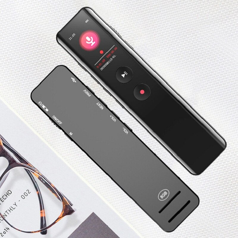 8GB 16GB 32GB USB Voice Recorder Portable WMA MP3 Player Digital Audio Recording with Dual Microphone Image 2