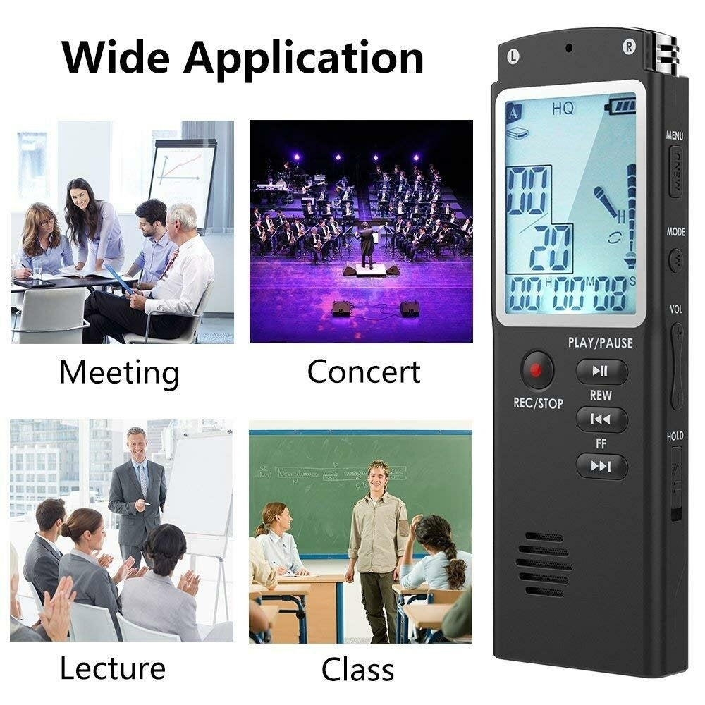 8GB/16GB/32GB Voice Recorder USB Professional 96 Hours Dictaphone Digital Audio With WAV MP3 Player Image 2