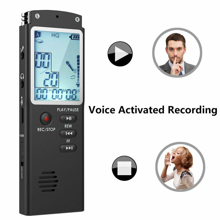 8GB/16GB/32GB Voice Recorder USB Professional 96 Hours Dictaphone Digital Audio With WAV MP3 Player Image 4