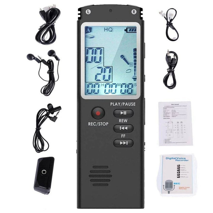 8GB/16GB/32GB Voice Recorder USB Professional 96 Hours Dictaphone Digital Audio With WAV MP3 Player Image 9