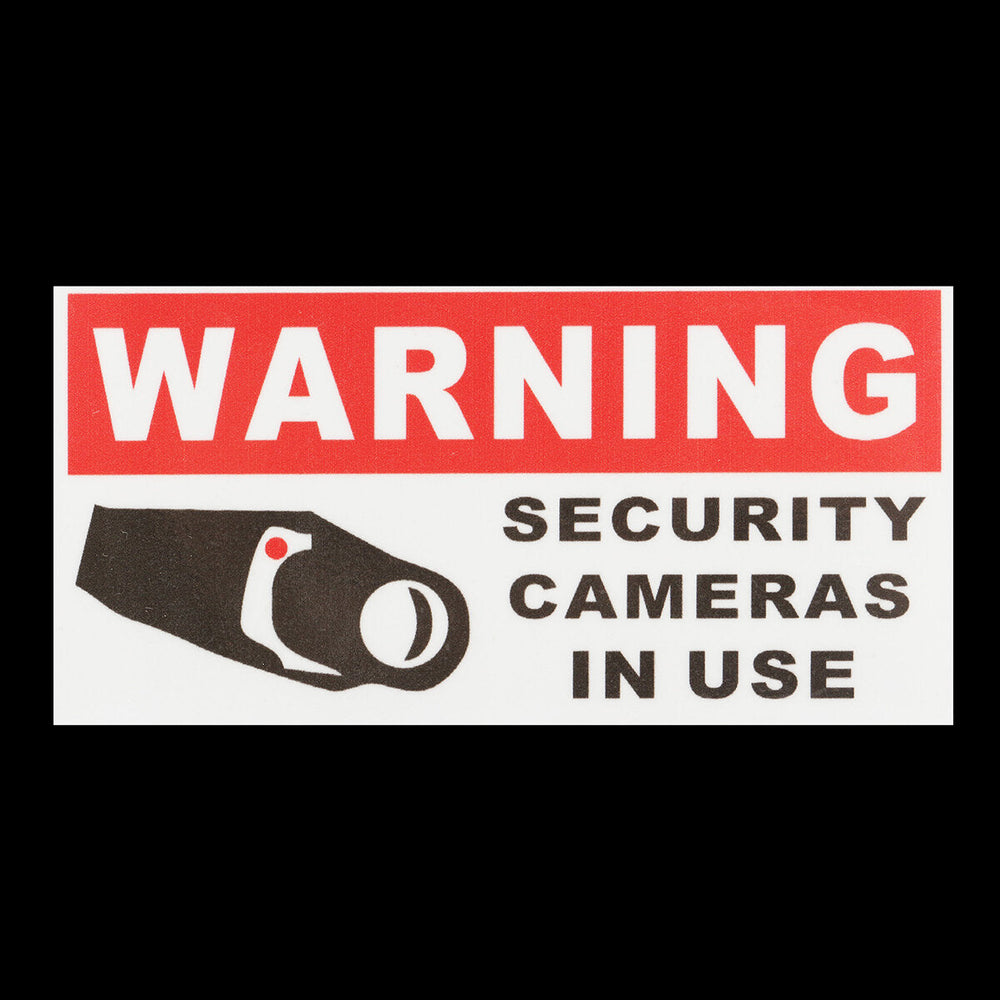 8Pcs Security Camera In Use Self-adhensive Stickers Safety Signs Decal Waterproof Image 2