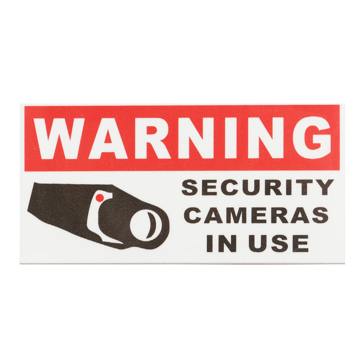 8Pcs Security Camera In Use Self-adhensive Stickers Safety Signs Decal Waterproof Image 3