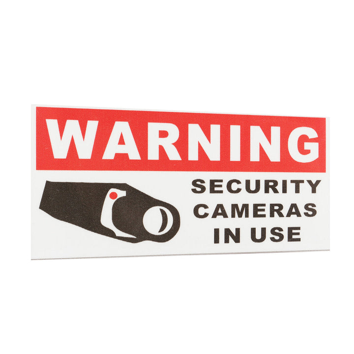 8Pcs Security Camera In Use Self-adhensive Stickers Safety Signs Decal Waterproof Image 4