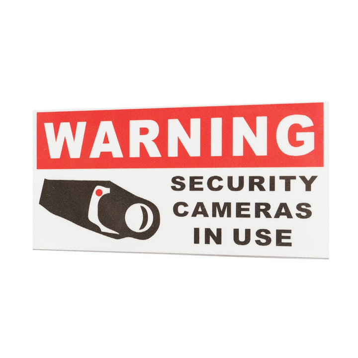 8Pcs Security Camera In Use Self-adhensive Stickers Safety Signs Decal Waterproof Image 8