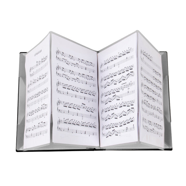 A4 Size Music Score Holder Paper Sheet Document File Organizer Music Paper Folder 40 Pockets for Guitar Violin Piano Image 1