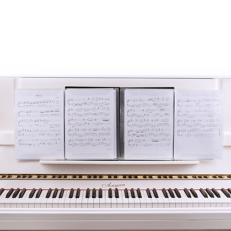 A4 Size Music Score Holder Paper Sheet Document File Organizer Music Paper Folder 40 Pockets for Guitar Violin Piano Image 4