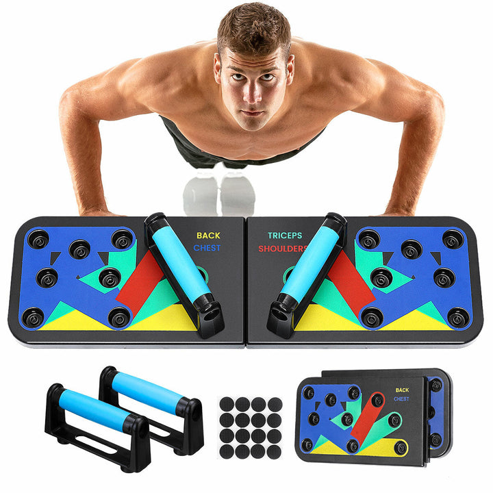 9-in-1 Push Up Board Multi-function Push Up Rack Core Strength Training Equipment Home Fitness Image 9