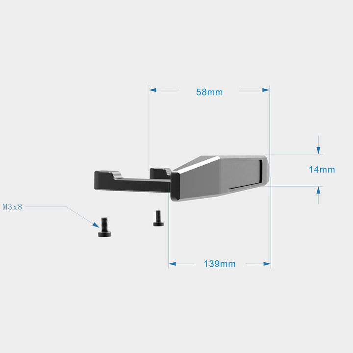 Anti-collision Bar Rear Bumper Back Crashproof Protector Rod CNC Alloy For DJI RoboMaster S1 RC Robot Image 2