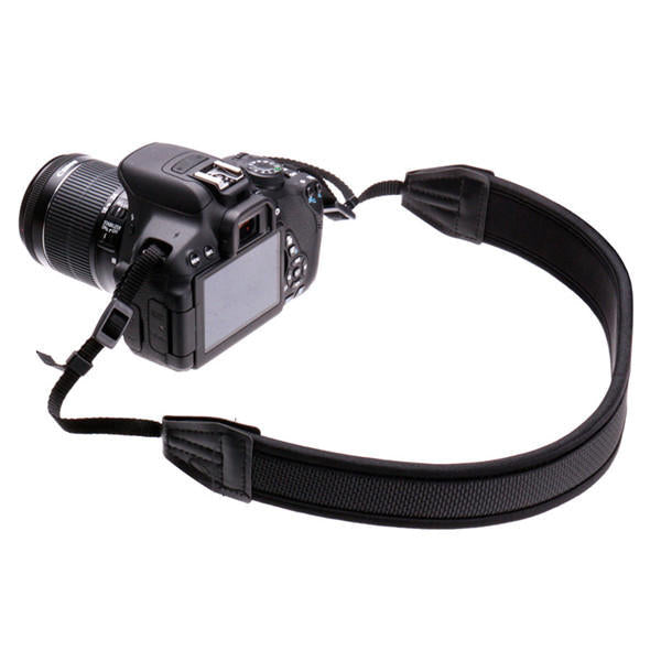 Adjusted Neoprene Strap Belt Black For Canon Nikon Sony Pentax DSLR Camera Image 1