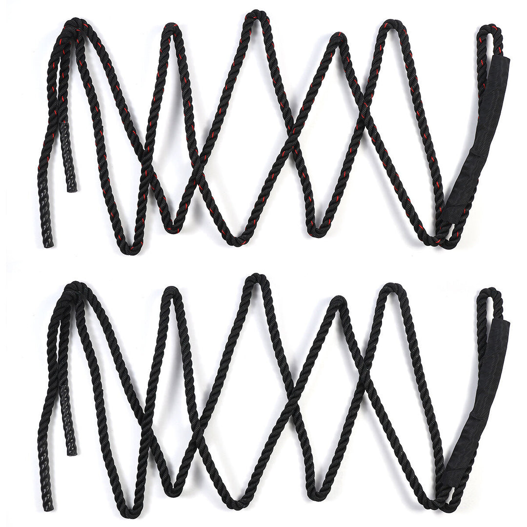 9M Length Fitness Battle Rope Heavy Jump Rope Weighted Battle Skipping Ropes Retainer Gym Exercise Tools Image 11