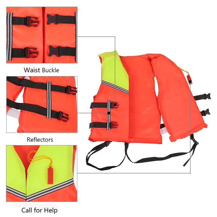 Adult Lifesaving Life Jacket Buoyancy Aid Boating Surfing Work Vest Safety Survival Suit Image 8