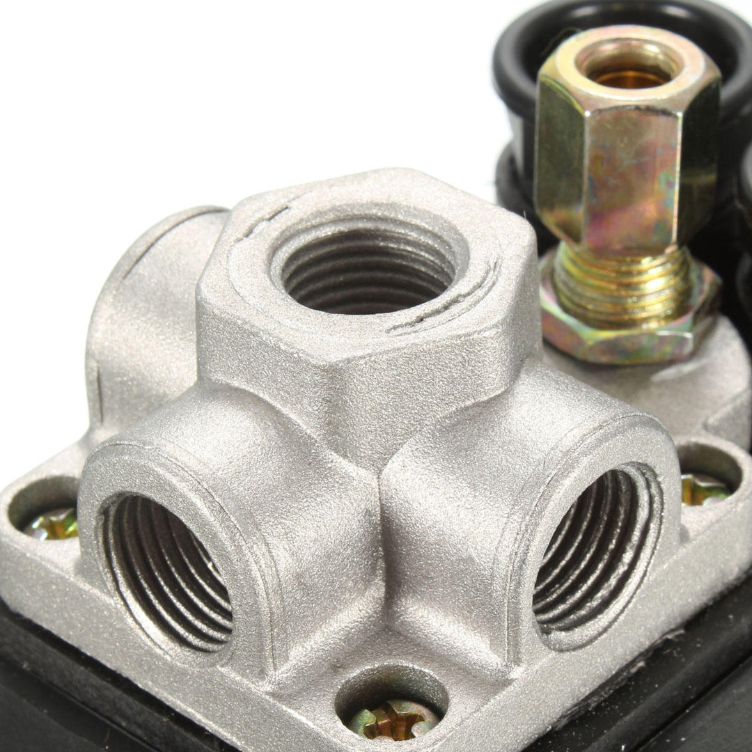 Air Compressor Pressure Switch Air Valve Manifold Compressor Regulator Gauges 240V 7.25-125PSI Image 7