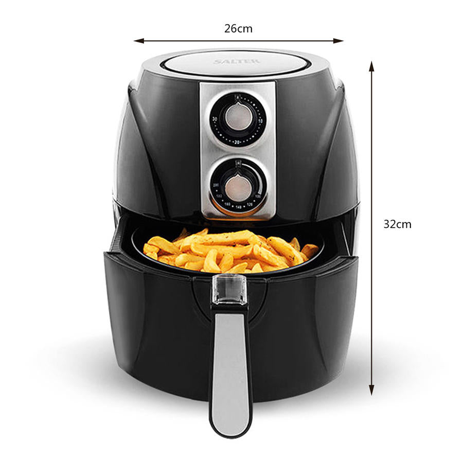 Air Fryer Household Circulation Fume Free Non-stick Frying Pan Intelligent Mobile-UK-Black Image 2
