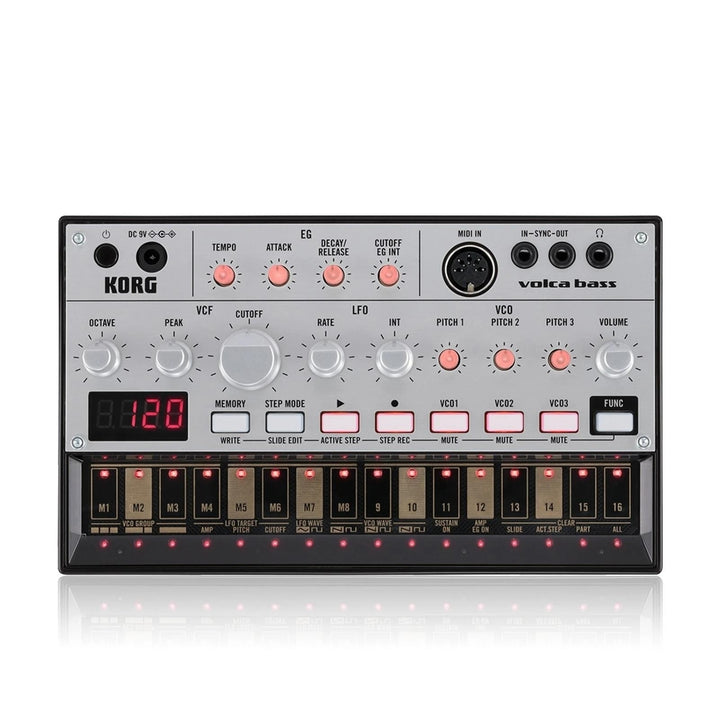 Analog Bass Machine 16 Keys Step Sequencer Touch Slide Active Self-tuning with MIDI In Sync Jack Image 7