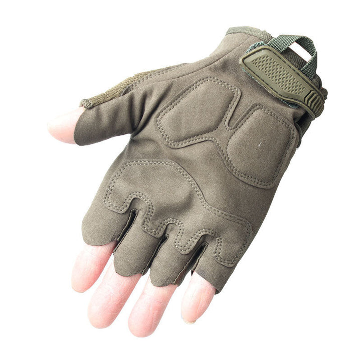 Anti-skid Safety Military Army Half Finger Tactical Gloves Motorcycle Motocross Bike Riding Cycling Sport Hiking Image 2