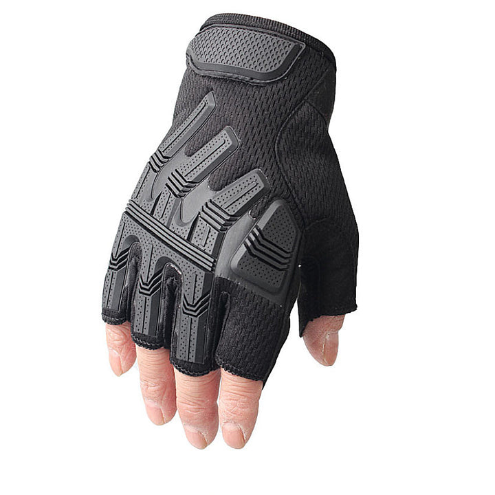 Anti-skid Safety Military Army Half Finger Tactical Gloves Motorcycle Motocross Bike Riding Cycling Sport Hiking Image 4
