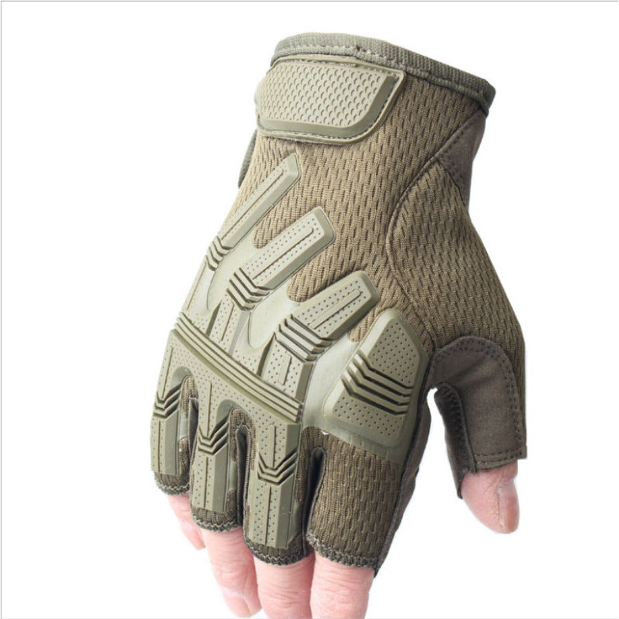 Anti-skid Safety Military Army Half Finger Tactical Gloves Motorcycle Motocross Bike Riding Cycling Sport Hiking Image 4