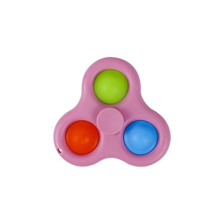 Adult Hand Spinner Anti-Anxiety Autism Stress Relief Gadget Key Chain Push Pop Bubble EDC Fidget Image 7