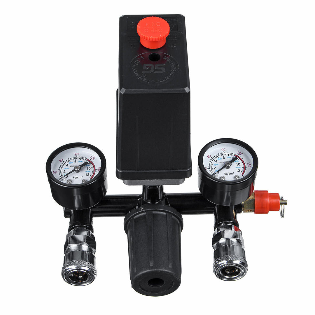 Air Compressor Pressure Switch Air Valve Manifold Compressor Control Regulator Gauges 220V/380V Image 2