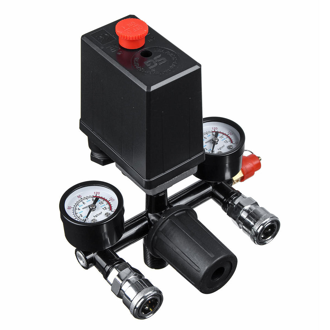 Air Compressor Pressure Switch Air Valve Manifold Compressor Control Regulator Gauges 220V/380V Image 4