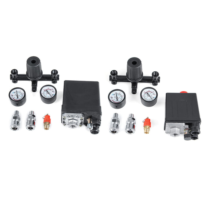 Air Compressor Pressure Switch Air Valve Manifold Compressor Control Regulator Gauges 220V/380V Image 11