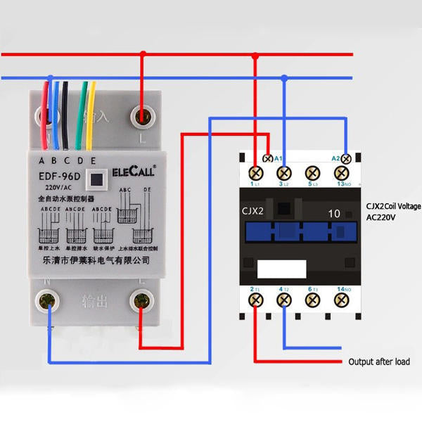 Auto Water Level Controller AC220V 5A Din Rail Mount Float Switch With 3 Probes Pump,5M/10M DF96D Image 4