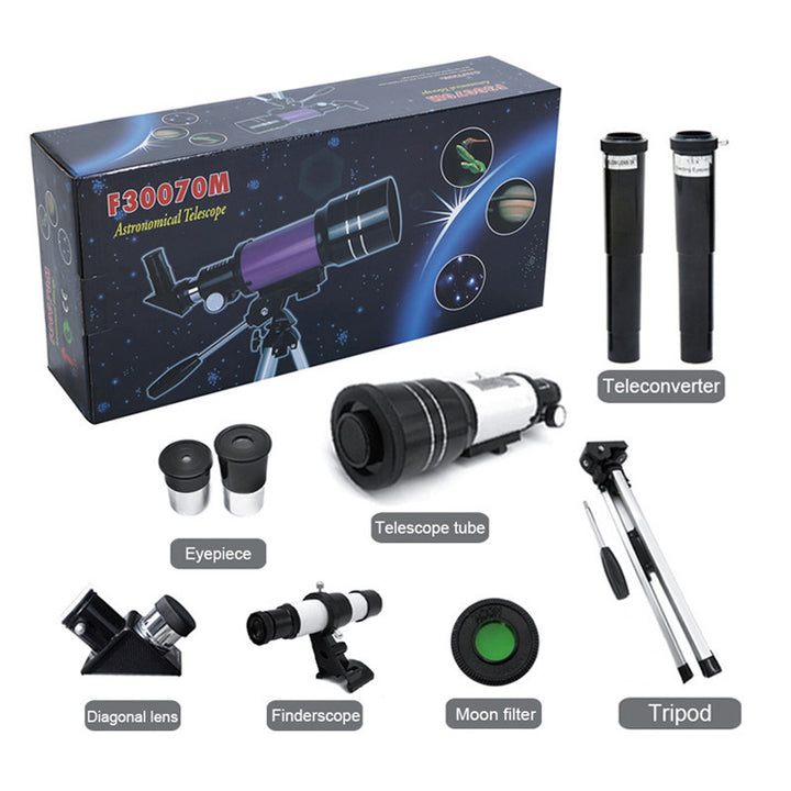 Astronomical Telescope With Tripod Wireless Smartphone Adapter Image 7