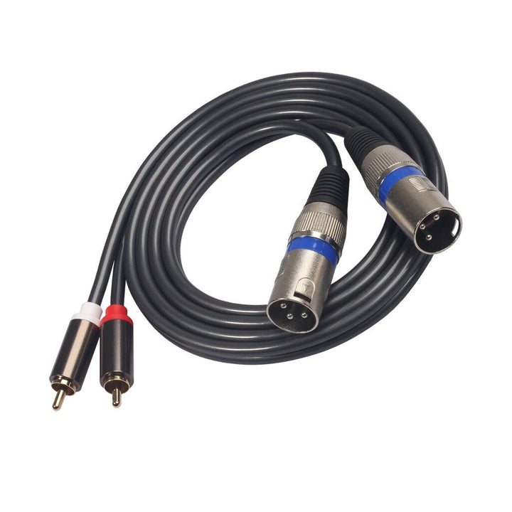 Audio Cable Dual RCA to Dual XLR Male Audio Line 1.5m Microphone Cable for Microphone Sound Console Amplifier Image 4