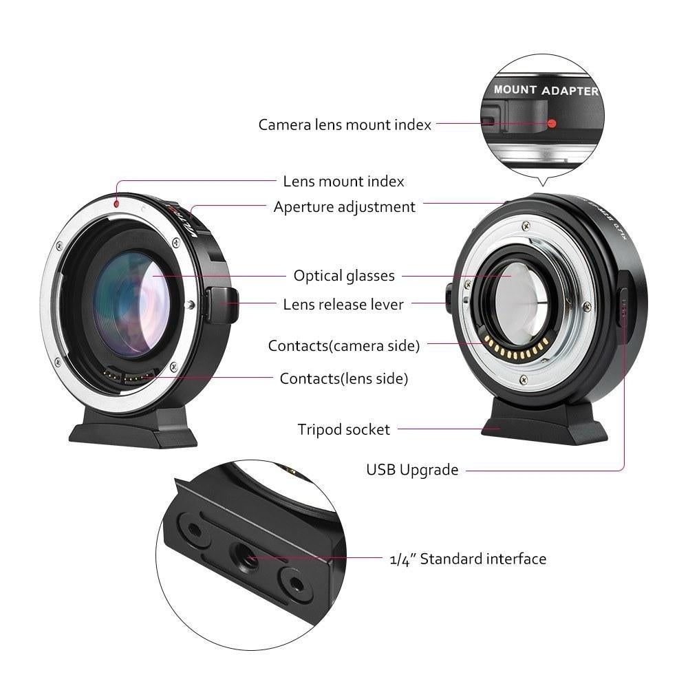 Auto Focus Lens Mount Adapter Image 6
