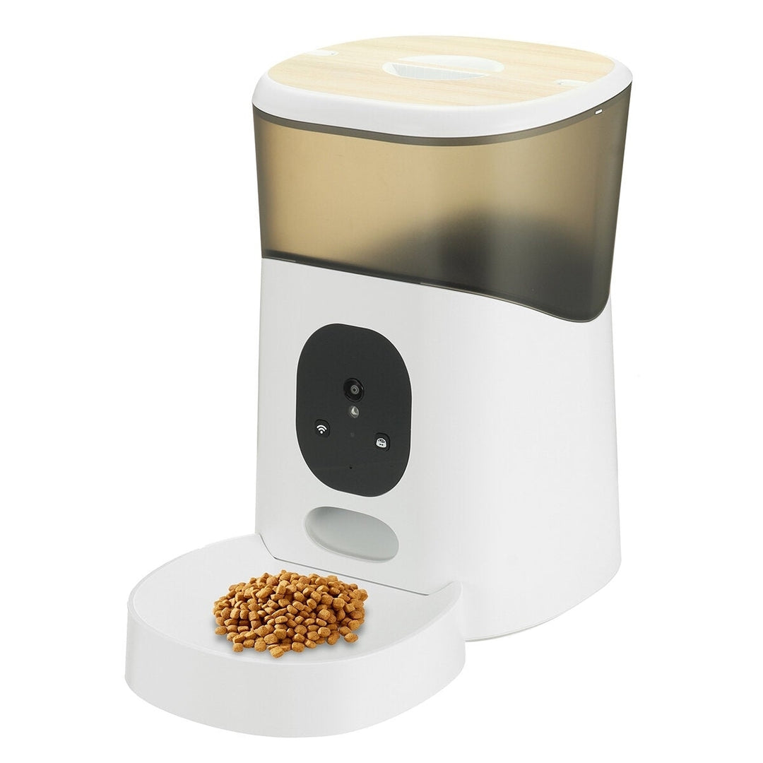 5L Pet Feeder Wi-Fi Remote Control Voice Control Cat Dog Feeder with Dual Power Design Image 1