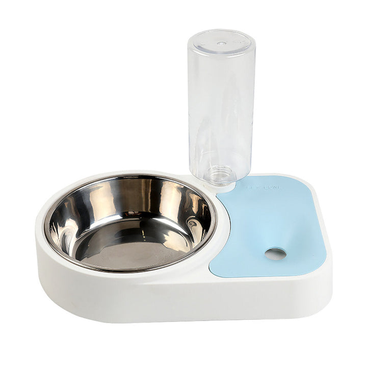 Automatic Water Food Feeder Cat Food Bowl 500ML Water Refill Bottle Pet Dog Anti Vomiting Cat Dish Image 1