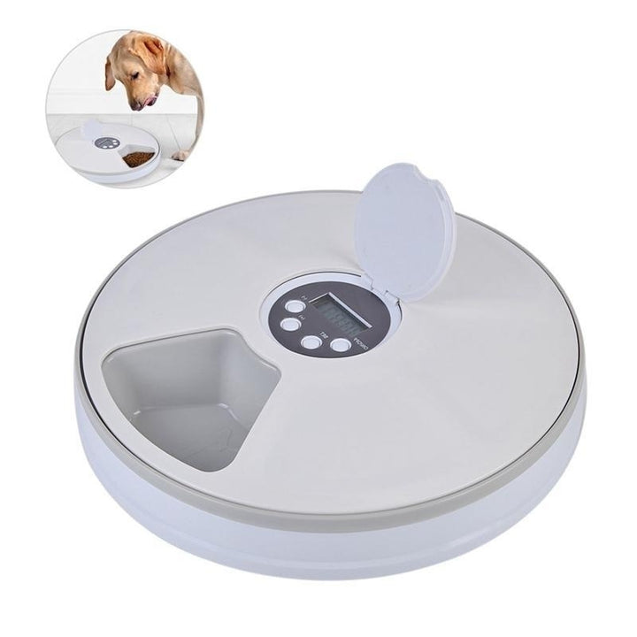 Automatic Pet Smart Feeder Timing Feeder 6 Meals 6 Grids Cat Dog Electric Dry Image 1