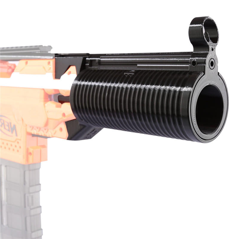 Bare Pipe 3D Printing Front Tube Decoration Part For Nerf N-Strike Elite Image 1