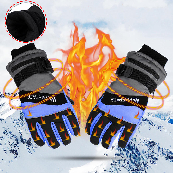 Battery Electric Heated Gloves Cycling Winter Warm Motorcycle Bike Riding Image 7