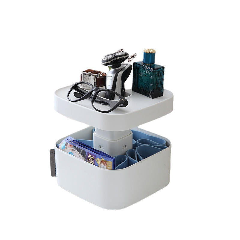 Bathroom Multi-functional Faceplate Shelves Creative Folding Cosmetics Storage Box Image 1