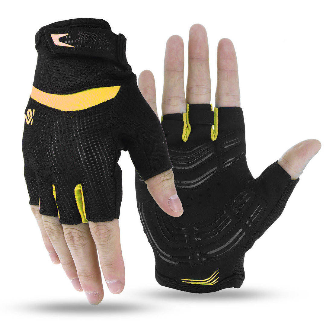 Antiskid Cycling Motorcycle Gloves MTB Bike Half Finger Gloves Short Finger Sports Glove Image 3