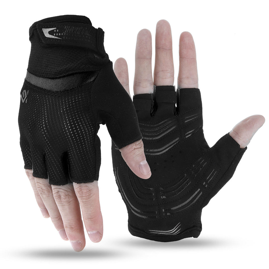 Antiskid Cycling Motorcycle Gloves MTB Bike Half Finger Gloves Short Finger Sports Glove Image 4