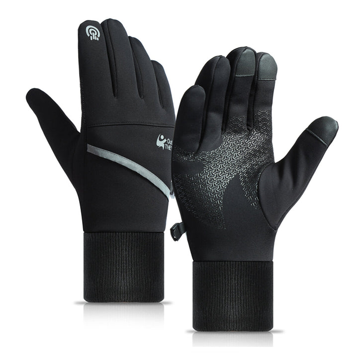 Antiskid Winter Thermal Outdoor Sports Motorcycle Windproof Touch Screen Gloves Image 1