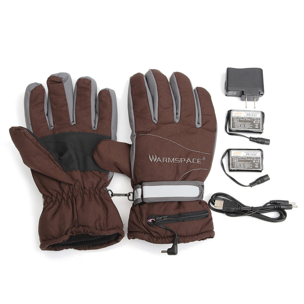 Battery Rechargeable Heated Winter Motorcycle Gloves Image 2