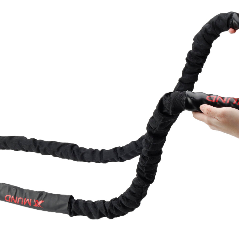 Battle Rope Exercise Training Rope 30ft Length Workout Rope Fitness Strength Training Home Gym Outdoor Cardio Image 4