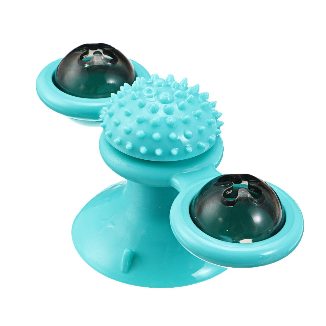 Bell Ball Cat toxick Supplies Catnip Toys Perfect for Cat/Kitty/Kitten Hair Brush Turntable Massage Scratch Image 2