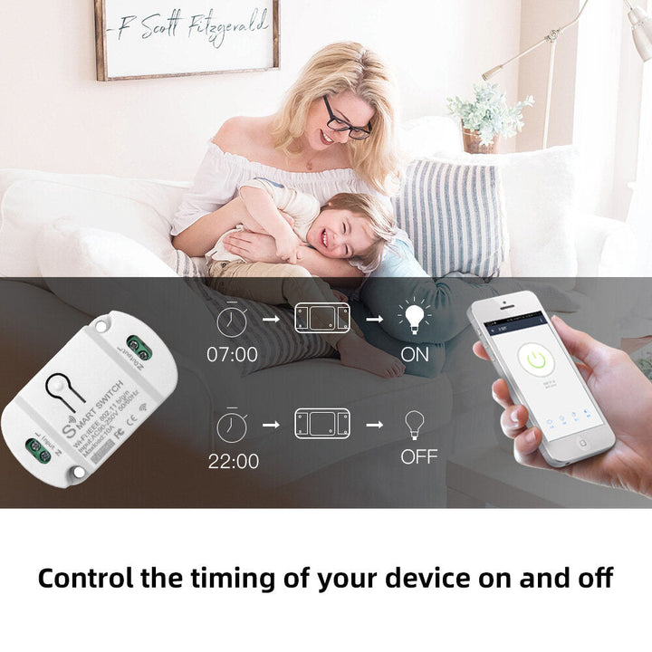 APP WIFI Smart Voice Switch Wireless Remote Control Automation Controller Compatible with Alexa Google Smart Home Image 3