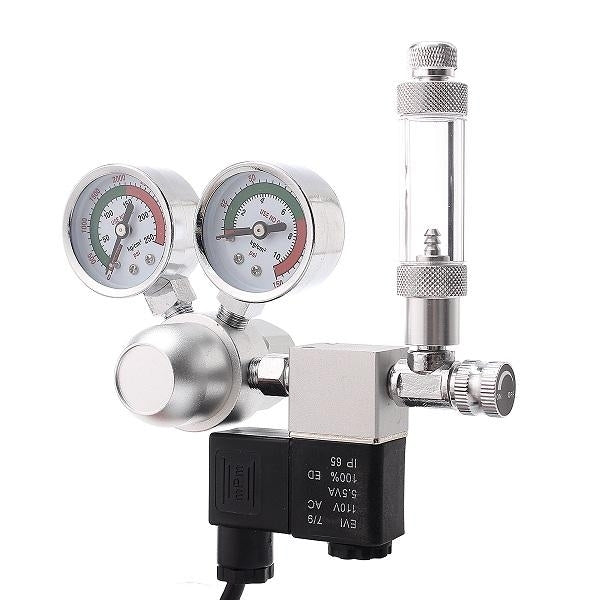 Aquarium Dual Gauge CO2 System Pressure Regulator Bubble Counter SolenoidAquarium Air Pump Counter Image 2