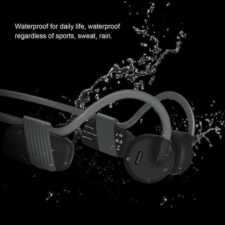 Bluetooth Bone Conduction Headphone Stereo Wireless Earphone Waterproof Sports Headset Handsfree Noise Reduction with Image 6